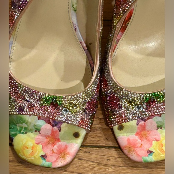 Betsey Johnson Mina Stiletto Heels With rhinestone Size 9 - Picture 7 of 8